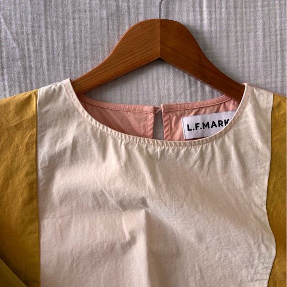 Colorblock 3/4 Sleeve peplum Top by LF Markey (Devon Top) - Picture 3 of 12
